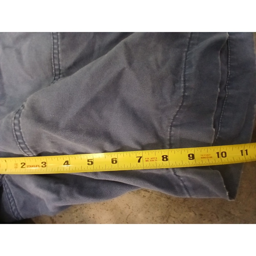 Vintage Polo Ralph Lauren BLUE Cargo Shorts Mens 36'fits 38w Khaki Chino Preppy - Picture 6 of 11